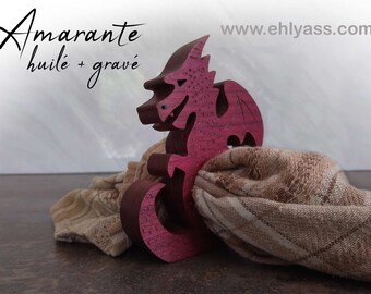 Wooden napkin ring Scamander 2 / baby dragon 2 (THICK) handmade by Ehlyass