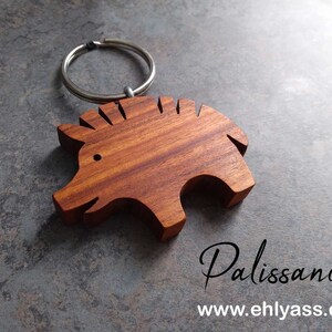 Porte-clés En Bois Fait Main Représentant Un Sanglier (Wildschwein) - Marque Onwomania, Fabriqué En France
