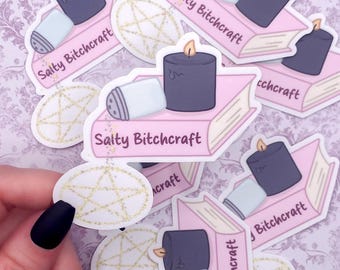 Witchy Stickers | Salty Bitchcraft Spellbook Vinyl Decal