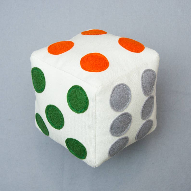 Big Soft Dice Colorful Fabric Dice Handmade Large Plush Etsy