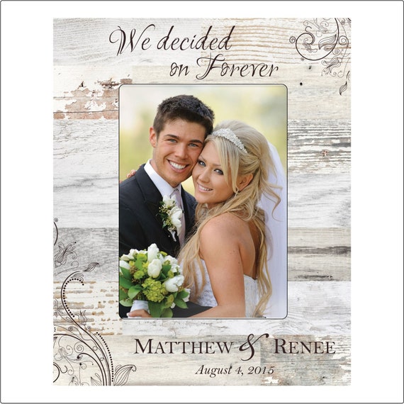 Custom Wedding Frame Personalized 5 x 7 Photo Frame Great Etsy
