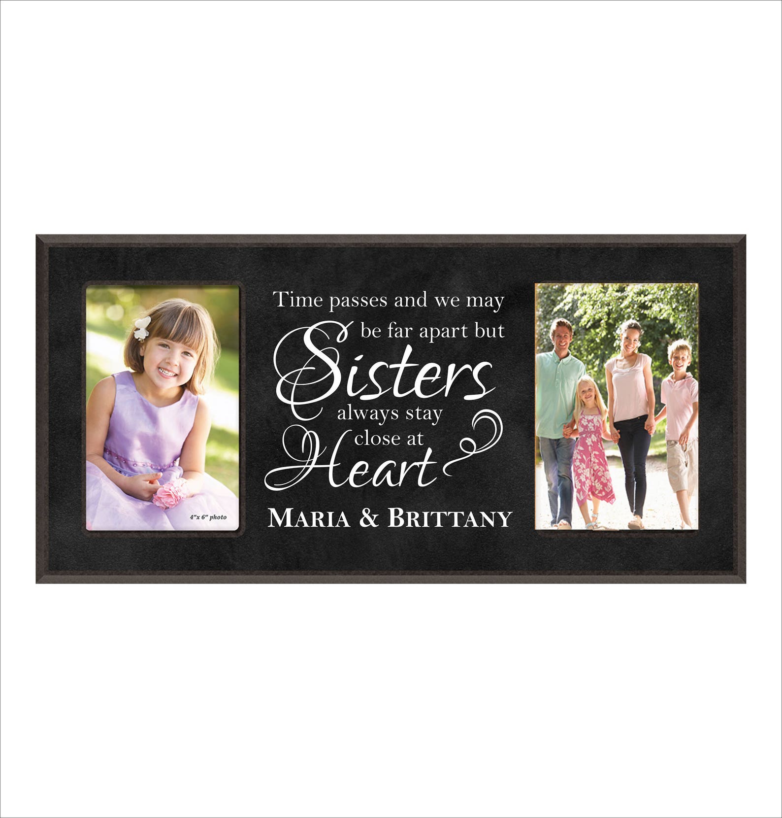 Custom Sisters Photo Frame Personalized Sister Picture Frame Etsy