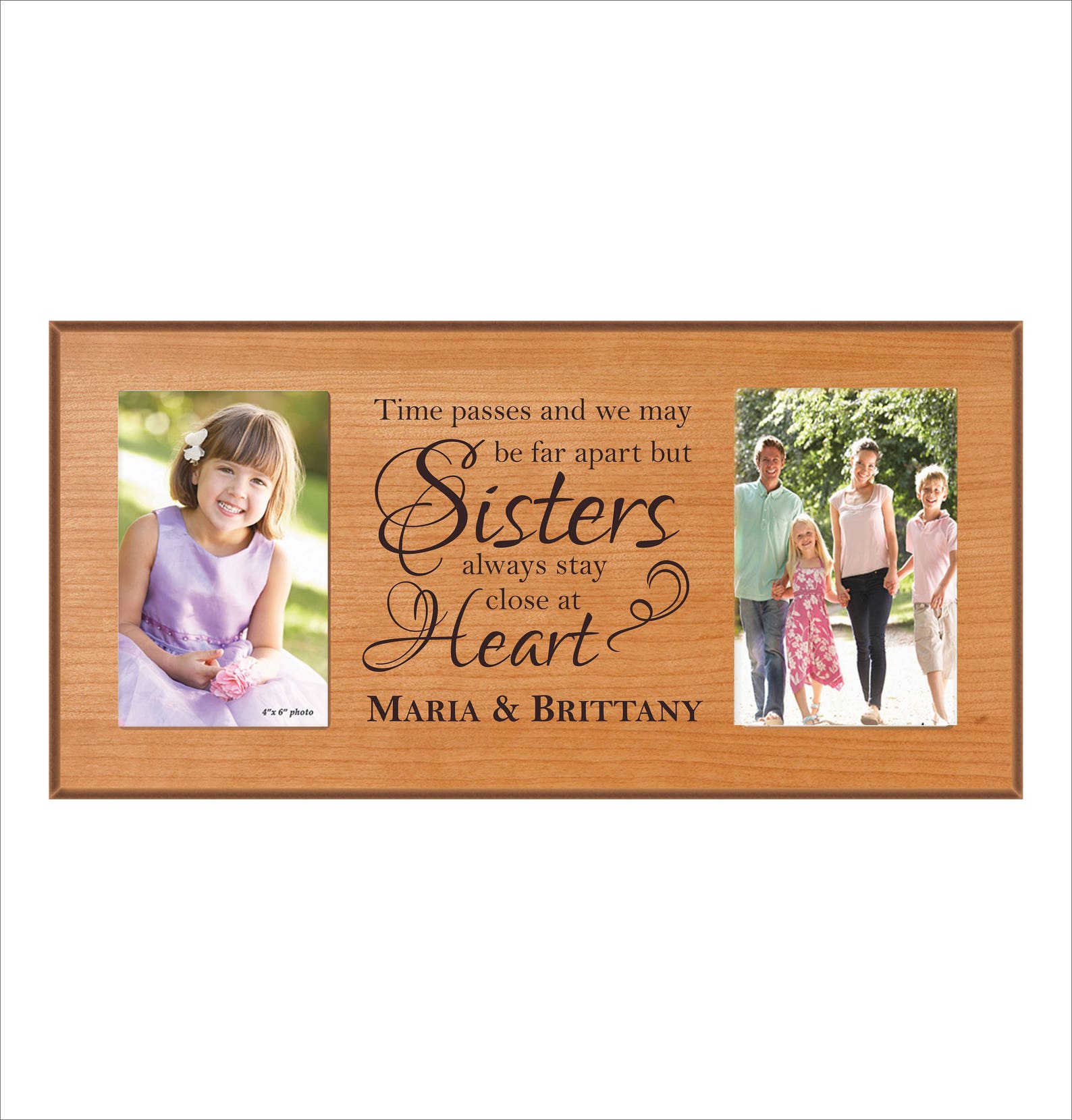 Custom Sisters Photo Frame Personalized Sister Picture Frame Etsy