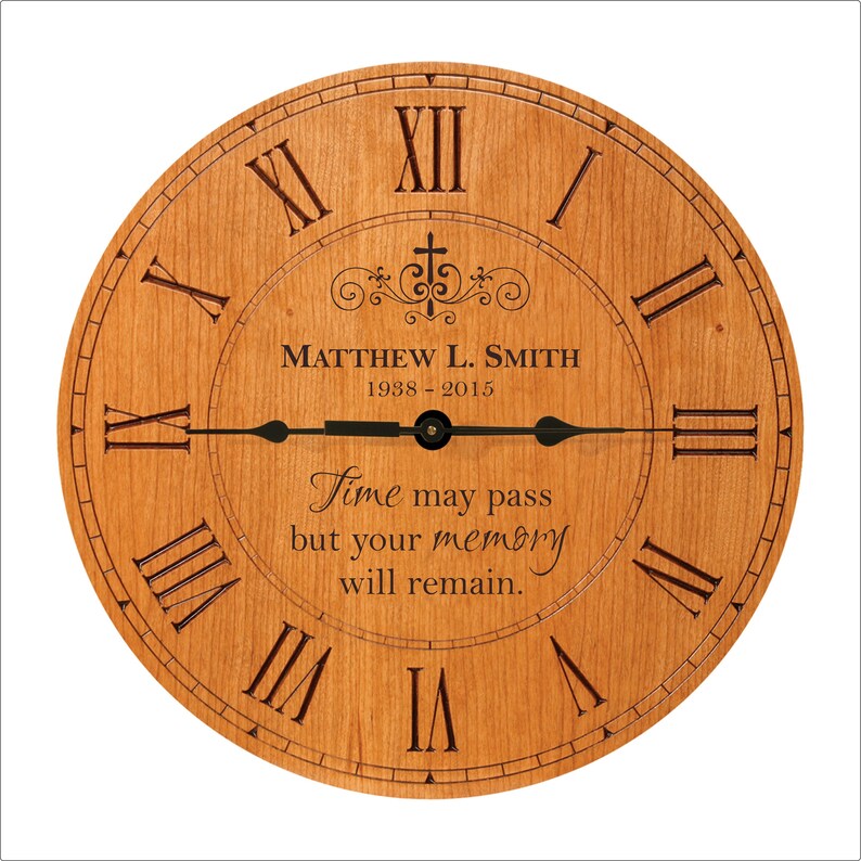Personalized Clock In memory of Clock In Loving Memory Etsy