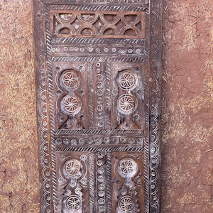Unique Moroccan Berber Door, Traditional Moroccan door Carved wooden door, Vintage Moroccan Door