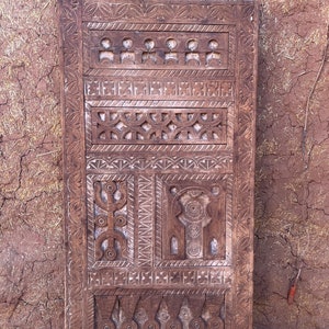 Unique Moroccan Berber Door, Traditional Moroccan door Carved wooden door, Vintage Moroccan Door