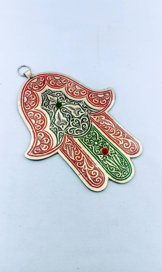 Free Shipping Hamsa Wall Decor Or Hand Fatimawall Hanging Etsy