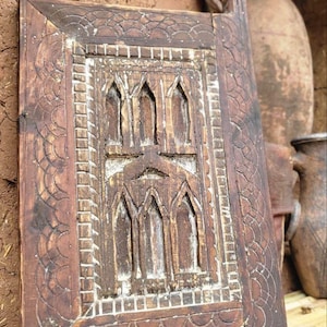 Unique Moroccan Berber Door, Traditional Moroccan door Carved wooden door, Vintage Moroccan Door