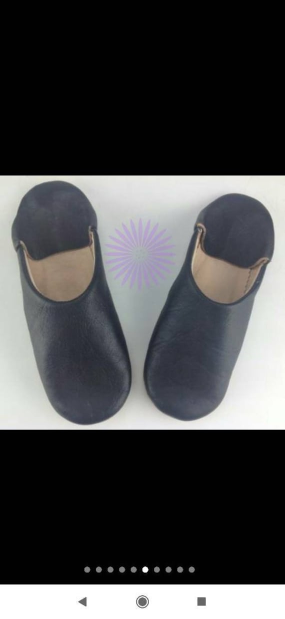 Babouches Marocaines En Cuir Pour Femme - Brodées, Peau De Mouton, Origine Maroc