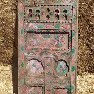 Unique Moroccan Berber Door, Traditional Moroccan door Carved wooden door, Vintage Moroccan Door,