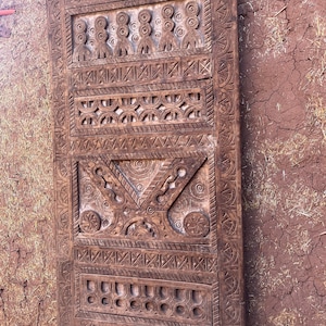 Unique Moroccan Berber Door, Traditional Moroccan door Carved wooden door, Vintage Moroccan Door