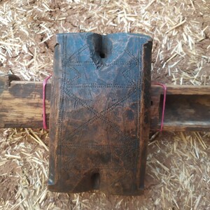 old antique berber door lock skeleton key decorated with amazigh letters tifinagh en metal
