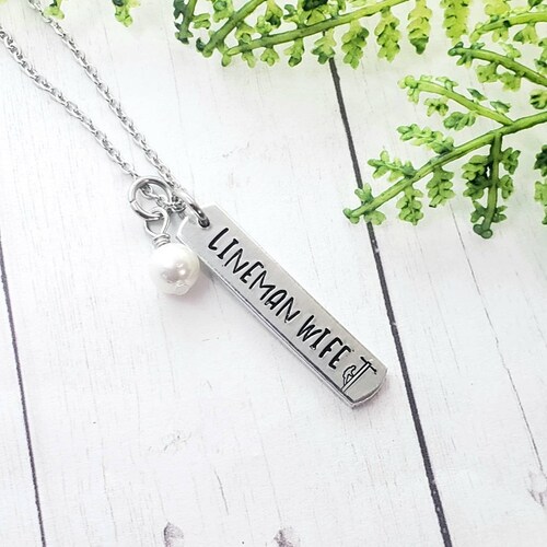Lineman Wife Necklace - Etsy