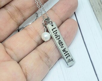 Lineman Wife Necklace - Etsy
