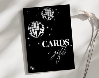 Cards and Gifts Acrylic Sign, Wedding Card Table Sign, Minimalist Reception Decor, Modern Wedding Sign 4x6 5x7 8x6 10x8