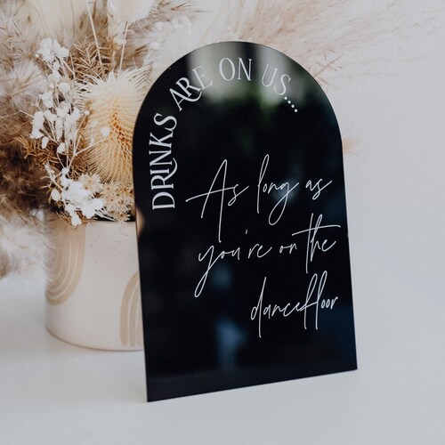 Custom Wedding Signature Drink Sign Bar Menu Sign Wedding Etsy