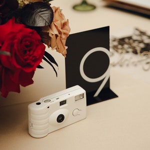 Modern Minimalist Acrylic Table Numbers - Wedding Table Numbers - Wedding Table Numbers Acrylic - Luxe Modern Wedding