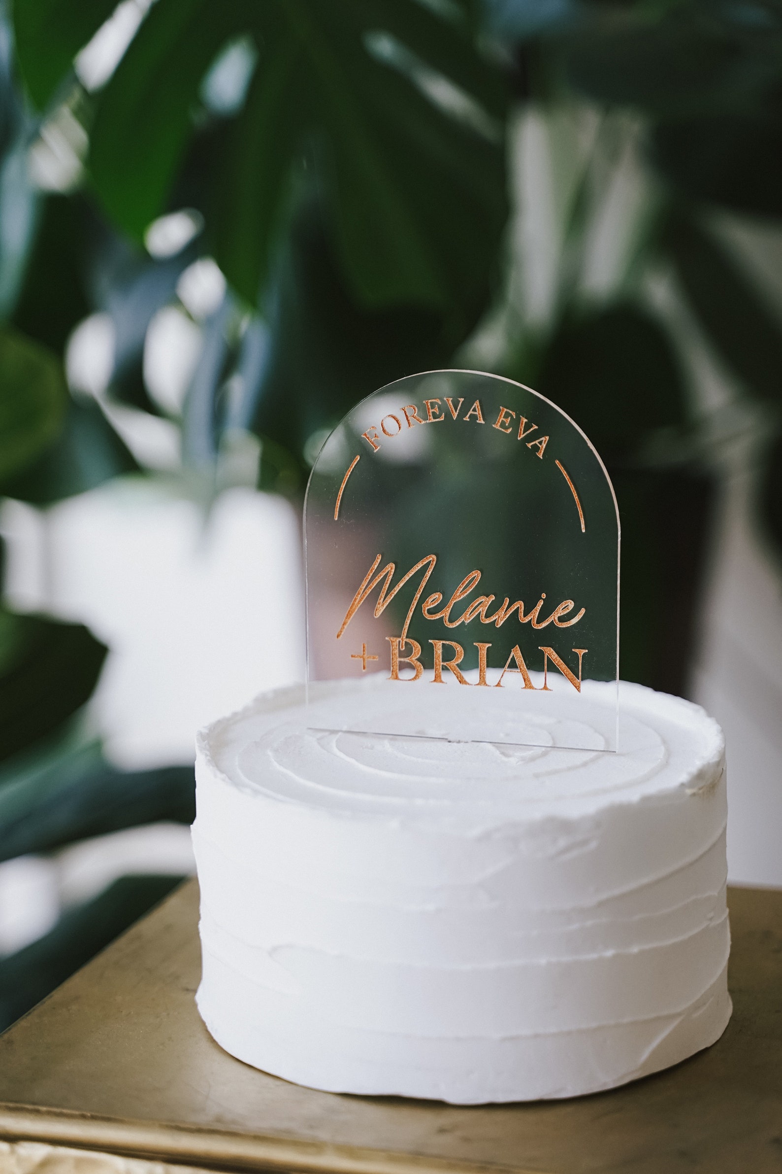 Custom Name Arch Acrylic Cake Topper Modern Arch Cake Topper Etsy