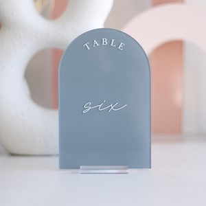 Arch Luxe Acrylic Table Numbers - Wedding Table Numbers - Wedding Table Numbers Acrylic - Luxe Modern Wedding