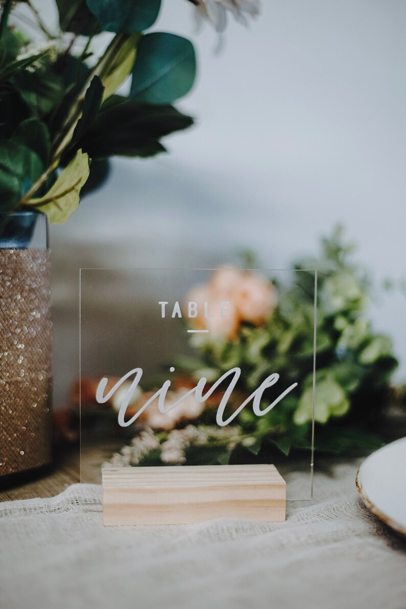 Wood Sign Stand Set of 5 Wood Base Wood Base for Acrylic Etsy