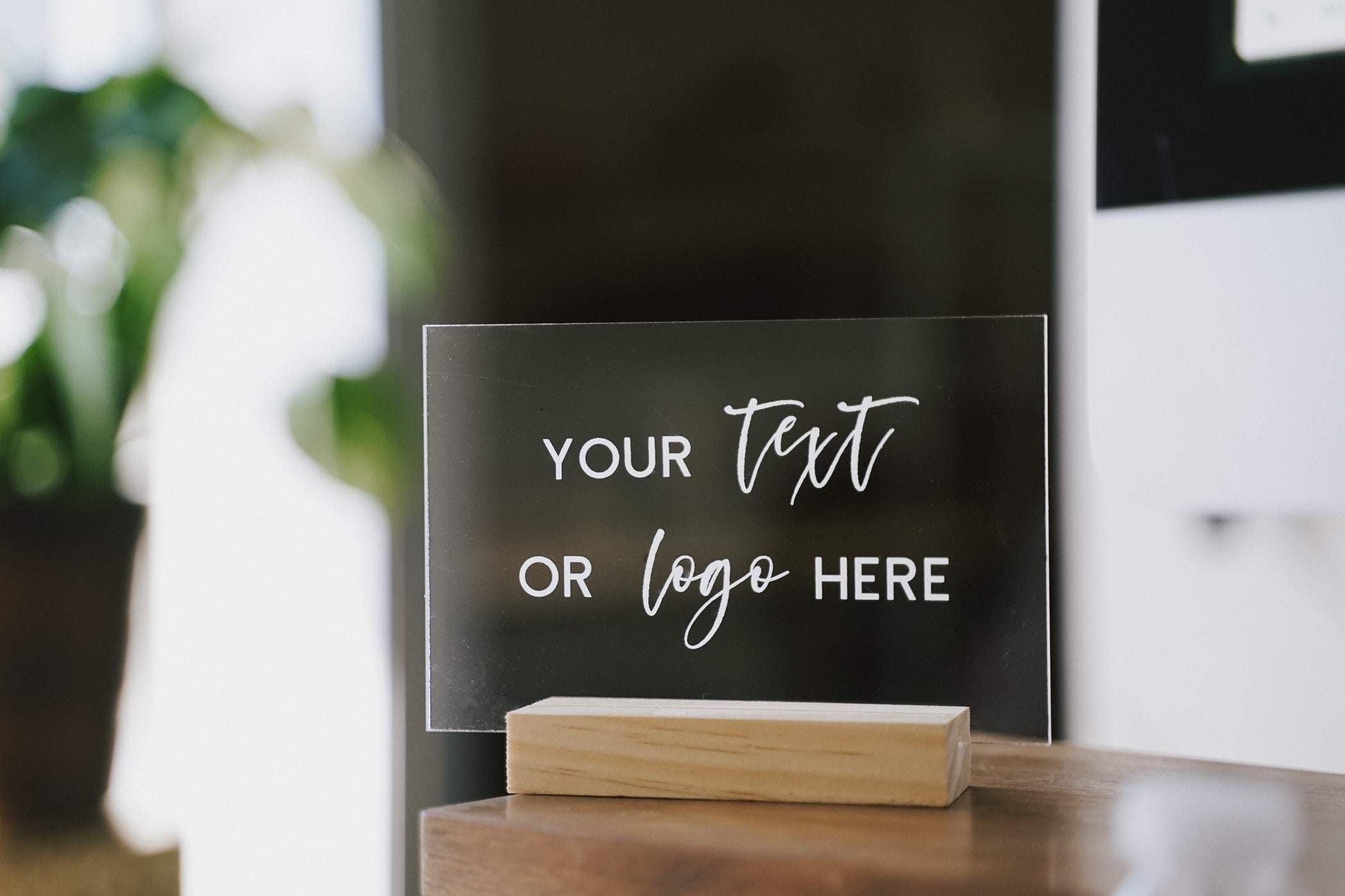 Custom Acrylic Sign Small Acrylic Business Signs Signage Etsy