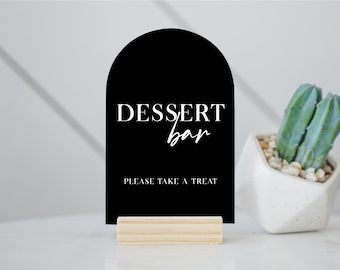 Dessert Table Sign | SweetsWedding Sign | Modern Script Acrylic Wedding Sign | Dessert Signs | Wedding TableTop Signs