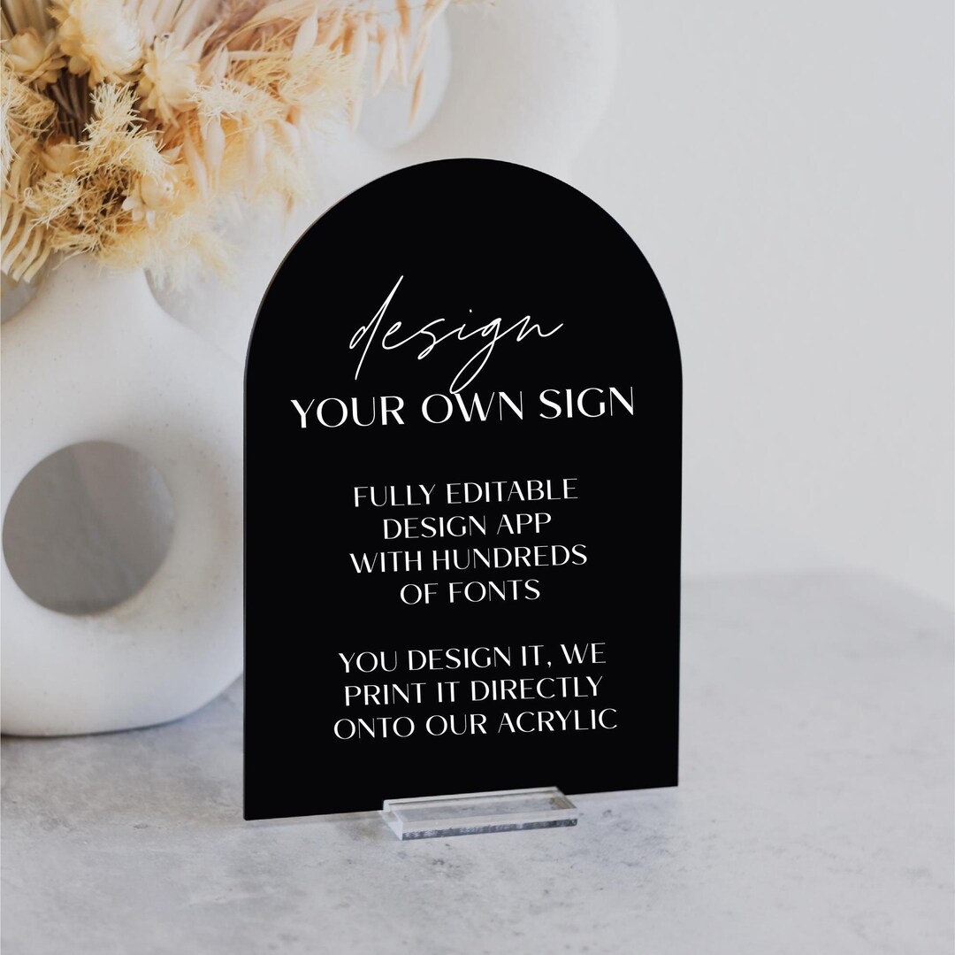 DITCH / VEST / ACRYLIC. SIGN（Acrylic Inserts - Sign Central
