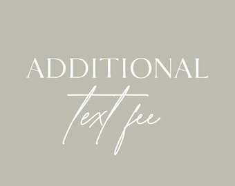 Additional Design Fee