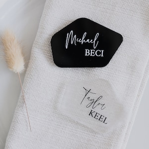 Marque-places pour mariage en forme de pierre - Marque-places en acrylique - Panneaux de placement de table en pierre - Cartes de visite - Cartes de table pour mariage