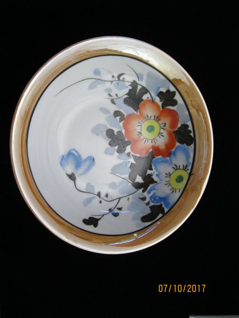 Beautiful Vintage Japanese Lusterware Bowls image 4