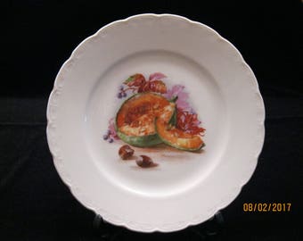 Collectible Plate - Hazel Nuts and Melon