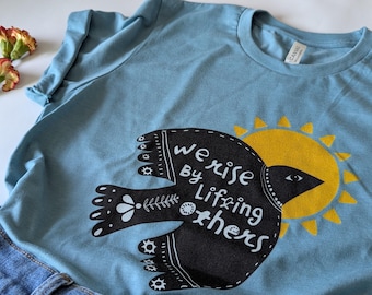 Inspirational Taube Grafik T-Shirt | Erbauliche Botschaft, soziale Gerechtigkeit