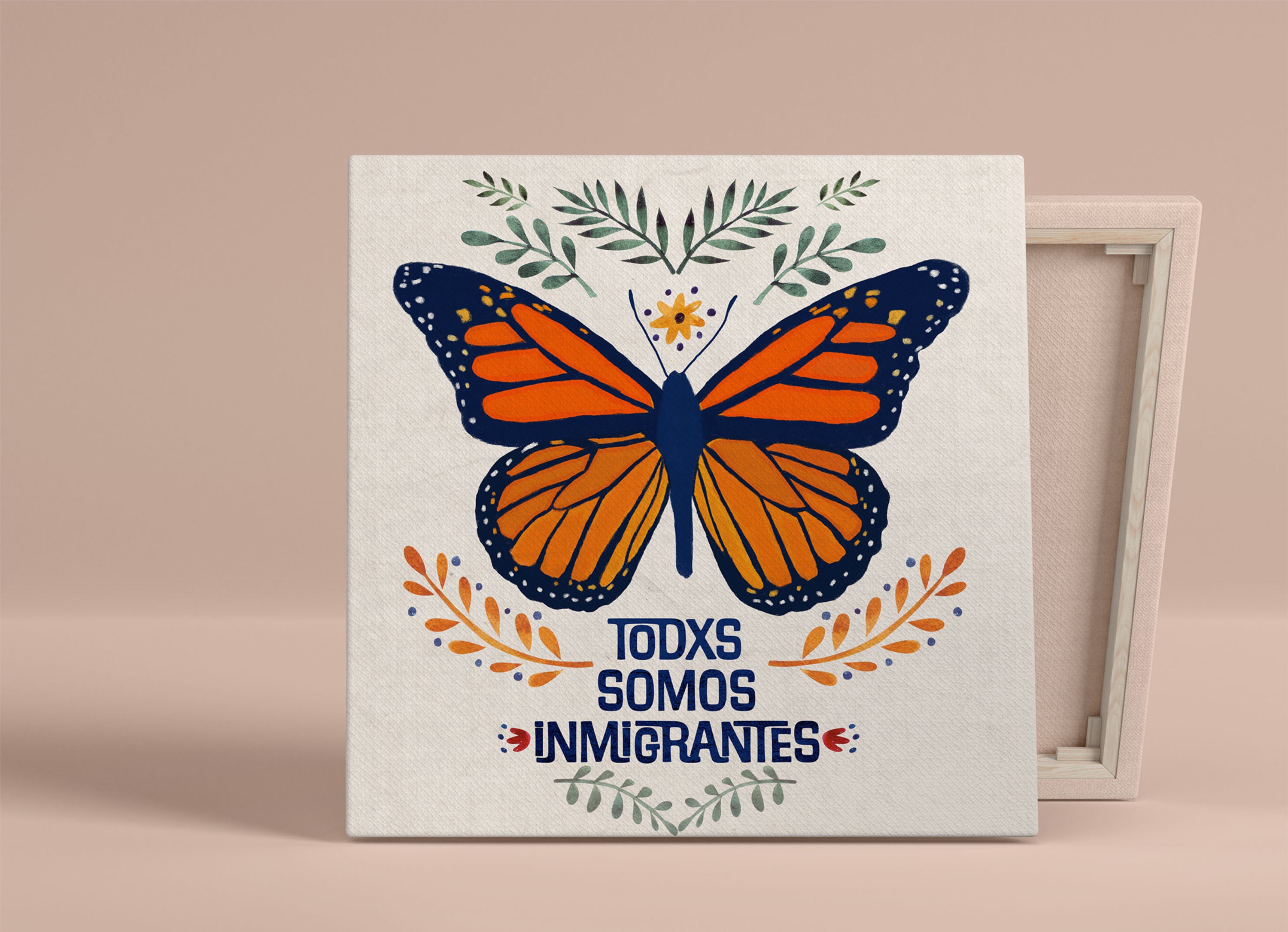 Immigration Latinx Art Migrant Monarch Butterfly Digital Art Etsy