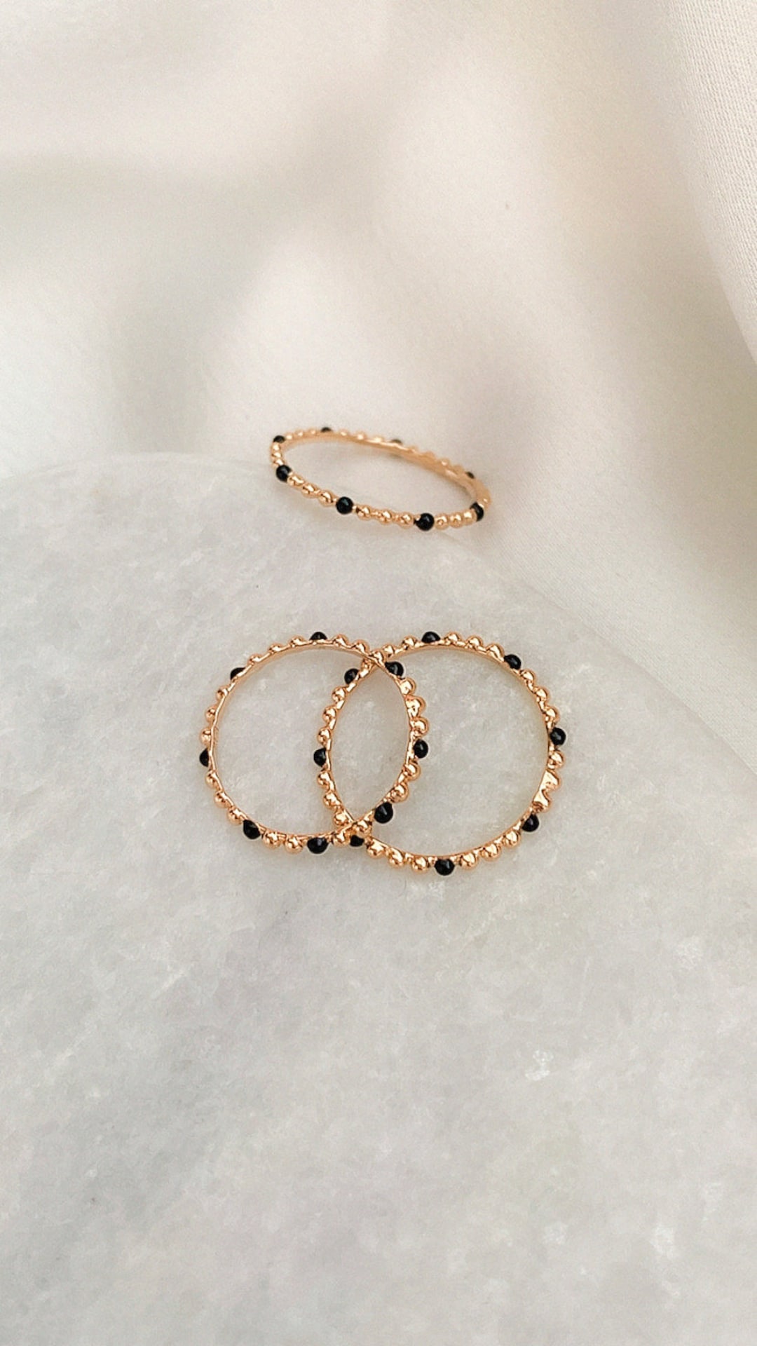 Bagues Empilables En Or Bohème Pour Femme - Bagues De Phalange Simples En Forme D'étoile De Lune Et De Fleur Pour Adolescentes - Bagues Esthétiques Empilables, Métal, Autre