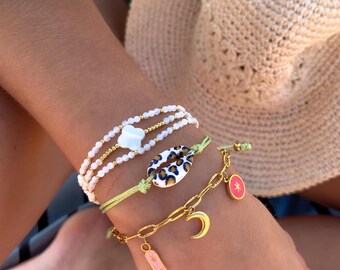 TE-Trend Coffret Magique 4 Coquillages – Ouvre-toi Dans L'Eau Et Révèle Un Bracelet De Perles – Idéal Cadeau Anniversaire Fille
