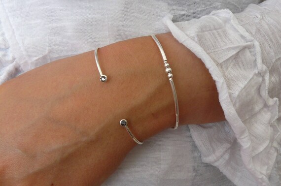 925 Sterling Silver Bracelet Female Simple Personality Creative Silver  Bracelet Fashion Jewelry | Wish