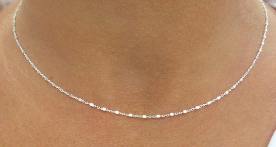 Collier Ethnique Argent Massif 925 Avec Perle De Quartz - Maille Chaîne - Occasion, Porté