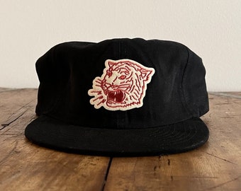 Easy Tiger Unconstructed 6 panel hat flat brim and adjustable strap backing (multiple colors)