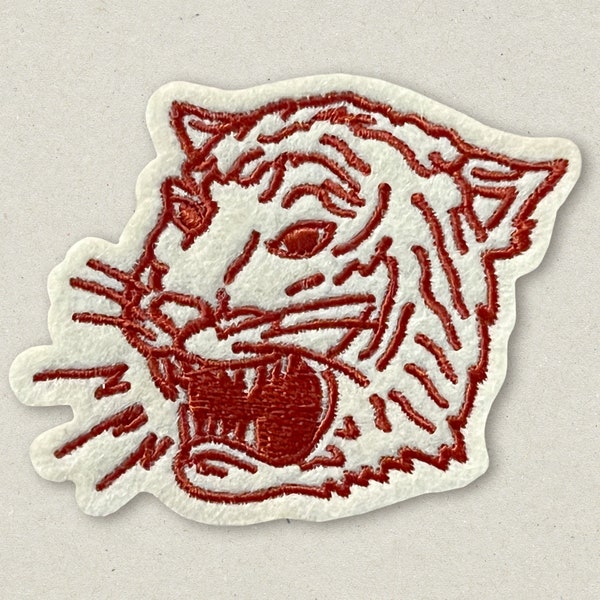 Easy Tiger Embroidered Iron-on Patch