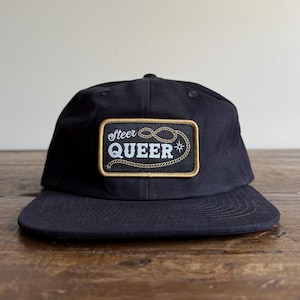 Steer Queer Patch Hat - Unstructured 6-Panel, Adjustable Strap