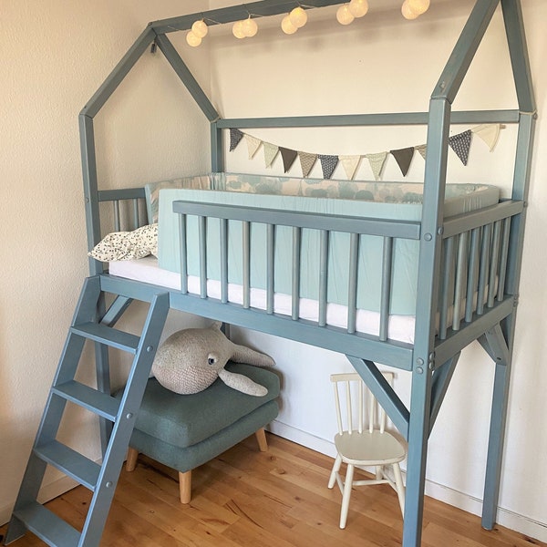 Lit cabane, meubles pour enfants, lit mezzanine, lit mezzanine pour enfants, lit mezzanine bas, lit mezzanine avec rangement, lit mezzanine pour enfants, lit cabane dans les arbres, lit cabane pour enfants