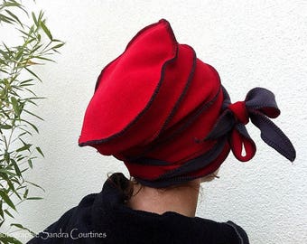 Chapeau polaire réversible Grey'n Red