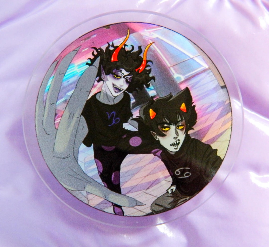 Homestuck Trolls Sollux Gamzee Karkat Kurloz Acrylic Phone Grip Stand - Etsy, image size:1080x994