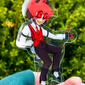 Alastor Hazbin Hotel Magnetic Snap On Acrylic
