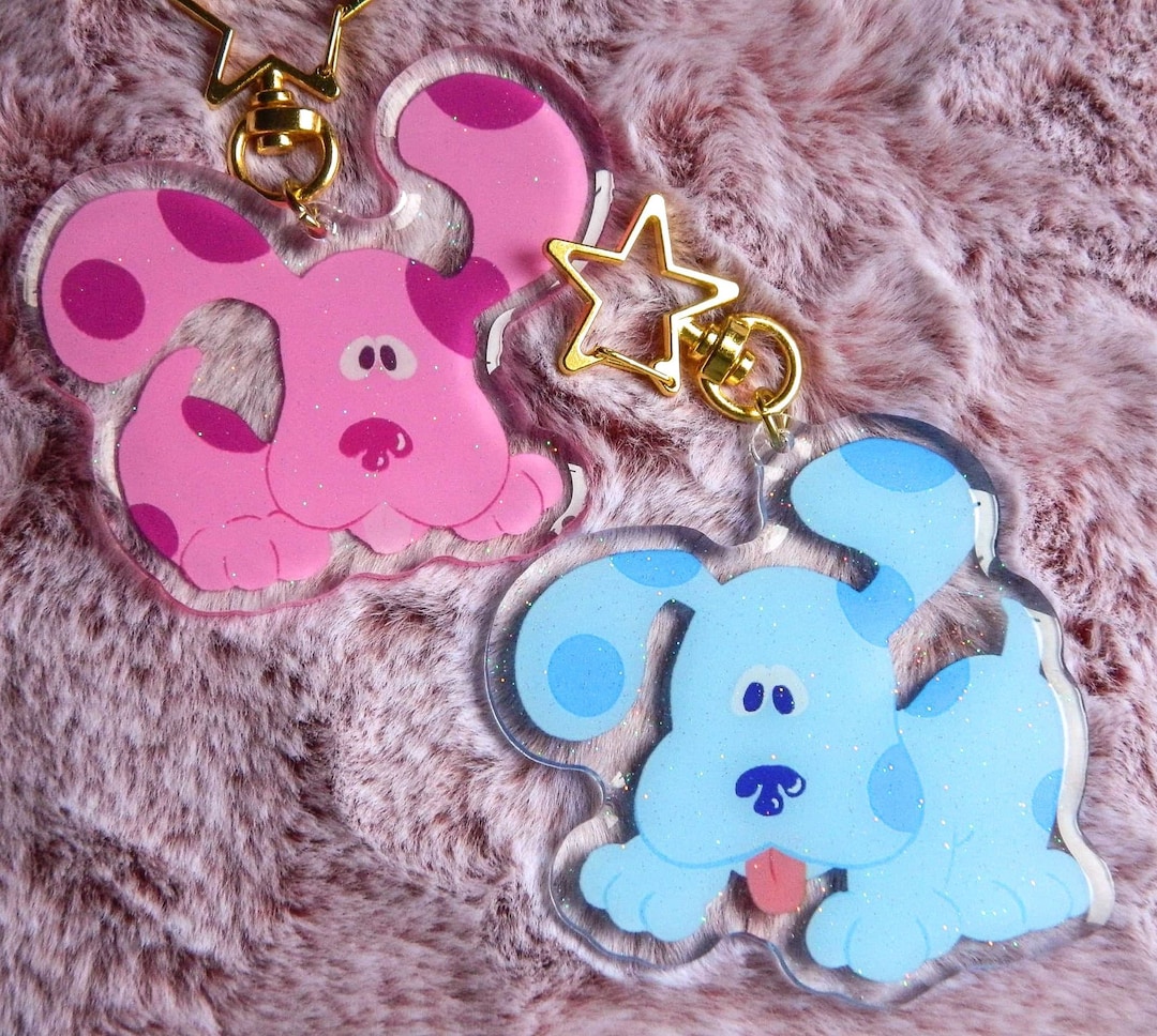 Blues Clues Epoxy Acrylic Charms Magenta Sprinkles Green Pup Etsy