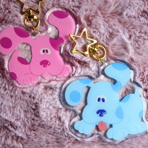 Blues Clues acryl acryl bedels magenta hagelslag groen Pup