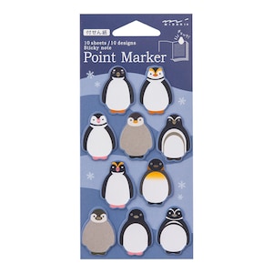 midori, Penguin, Nota adhesiva con marcador de puntos