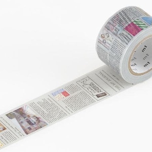 English Newspaper, Masking Tape - mt ex, 30mm x 10m