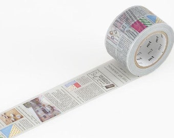 English Newspaper, Masking Tape - mt ex, 30mm x 10m