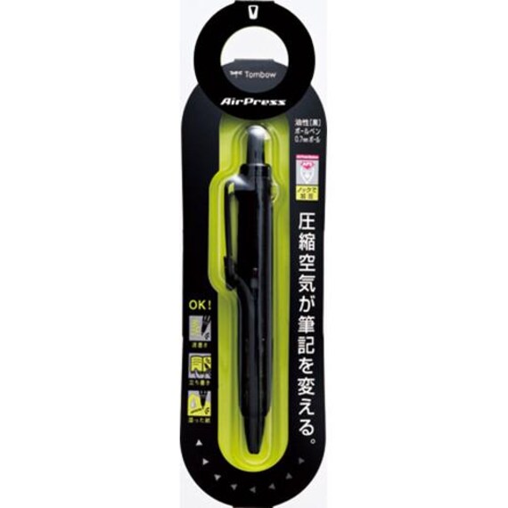 Tombow Airpress Penna A Sfera 0.7mm, Corpo Trasparente, A Pressione, Scrive Su Carta Umida E In Verticale - BC-AP20